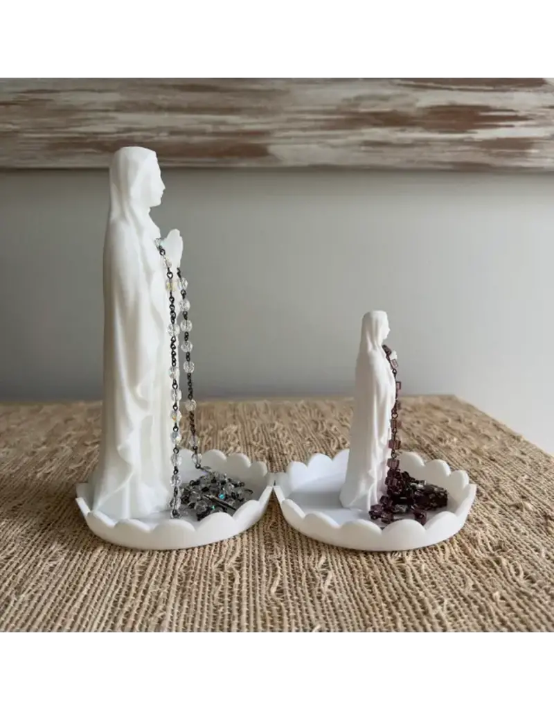 Be Still Prayer Space 3D Printed Mary Praying -Rosary Holder 7"(holder only)
