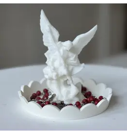 Be Still Prayer Space 3D Printed  St. Michael in Action Rosary holder, 4"(holder only)