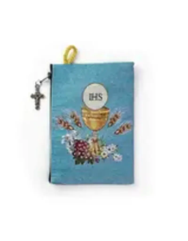 Logos Trading Post Rosary Pouch 6x4" - First Communion and Joshua 1:9