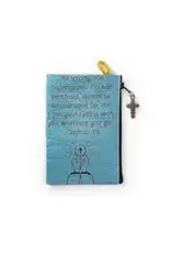 Logos Trading Post Rosary Pouch 6x4" - First Communion and Joshua 1:9