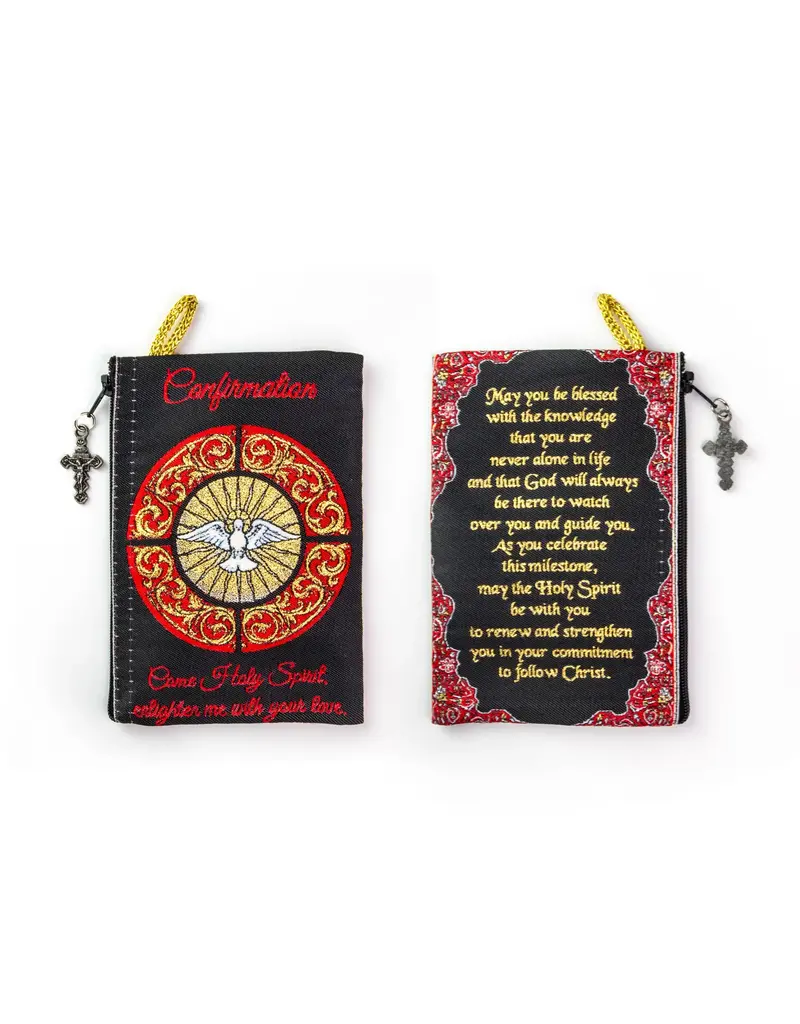 Logos Trading Post Rosary Pouch 6x4"- Confirmation and Prayer