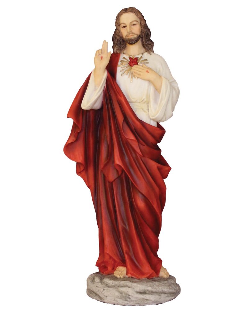 Goldscheider of Vienna 10" Sacred Heart of Jesus Statue