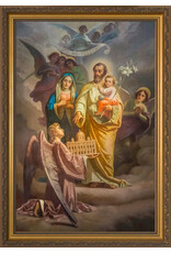 Catholic to the Max Joseph, Patron of the Church - Standard Gold Frame (12x18)