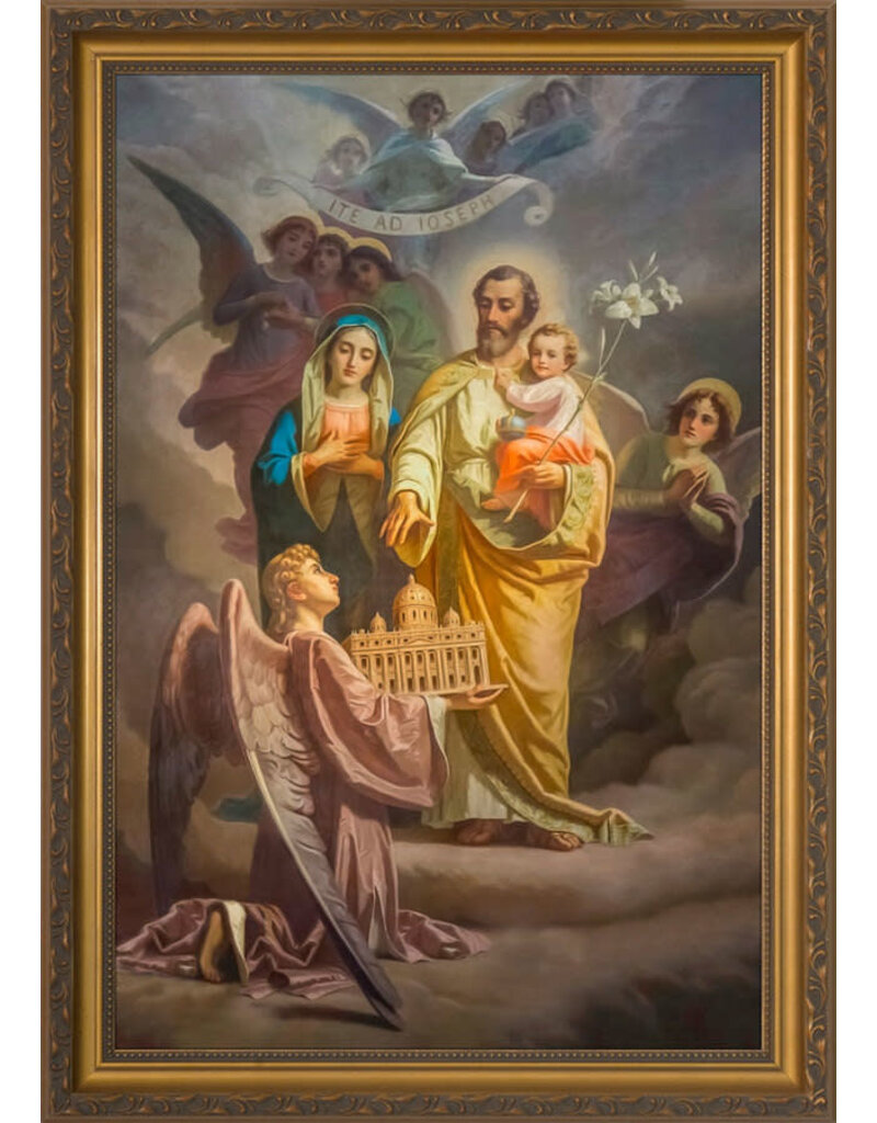 Catholic to the Max Joseph, Patron of the Church - Standard Gold Frame (12x18)