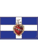 August – The Immaculate Heart of Mary Flag