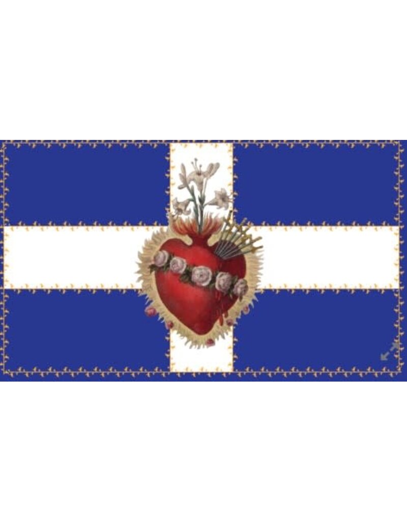 August – The Immaculate Heart of Mary Flag