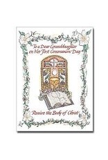 Altar + Home To a Dear Granddaughter First Communion Card (Granddaughter)