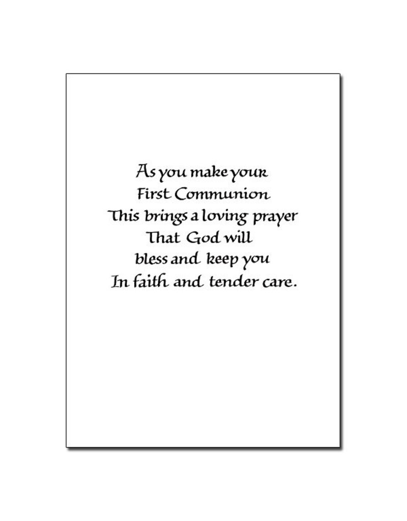 Altar + Home To A Wonderful Grandson First Communion Card