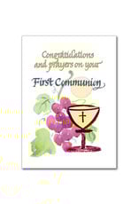 Altar + Home Congratulations and prayers on your First Communion Card