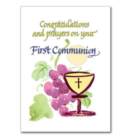 Altar + Home Congratulations and prayers on your First Communion Card