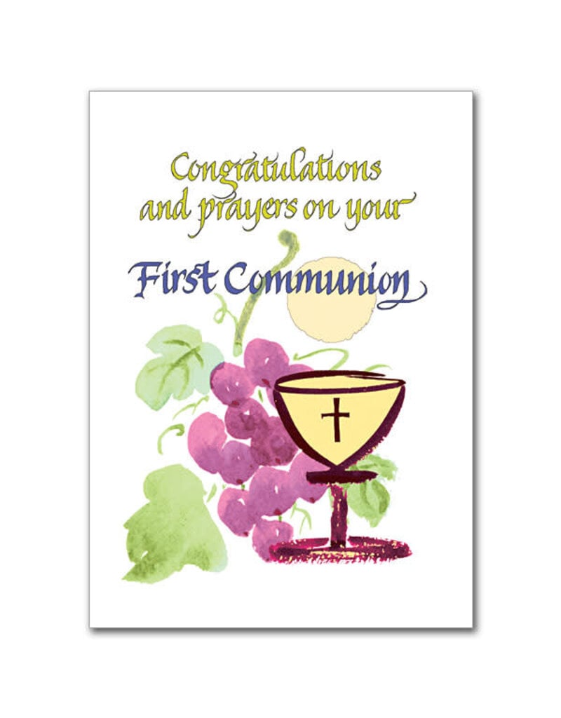 Altar + Home Congratulations and prayers on your First Communion Card