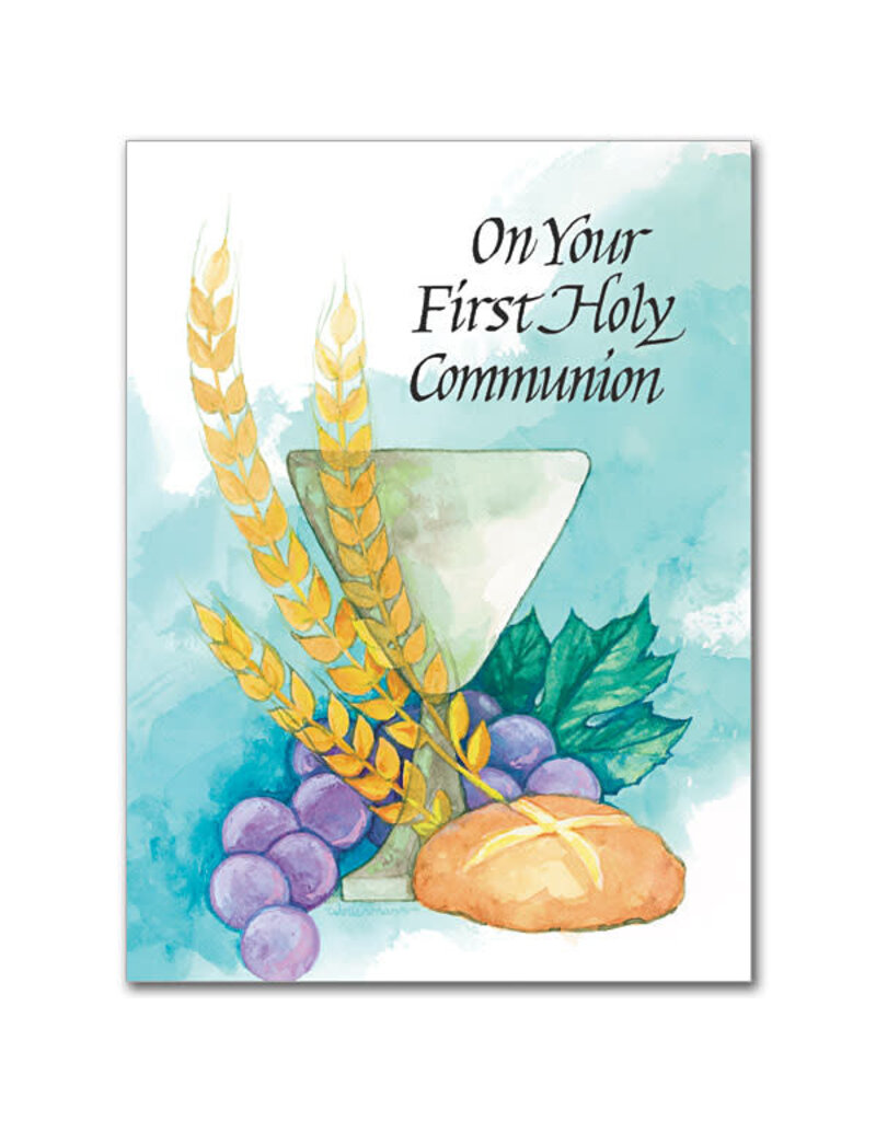 Altar + Home On Your First Holy Communion Card