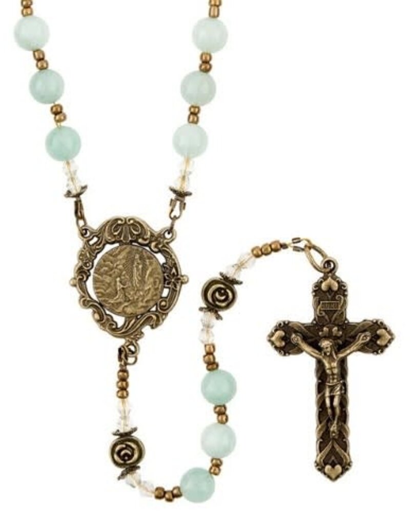 Creed Green Amazonite Healing Waters Rosary