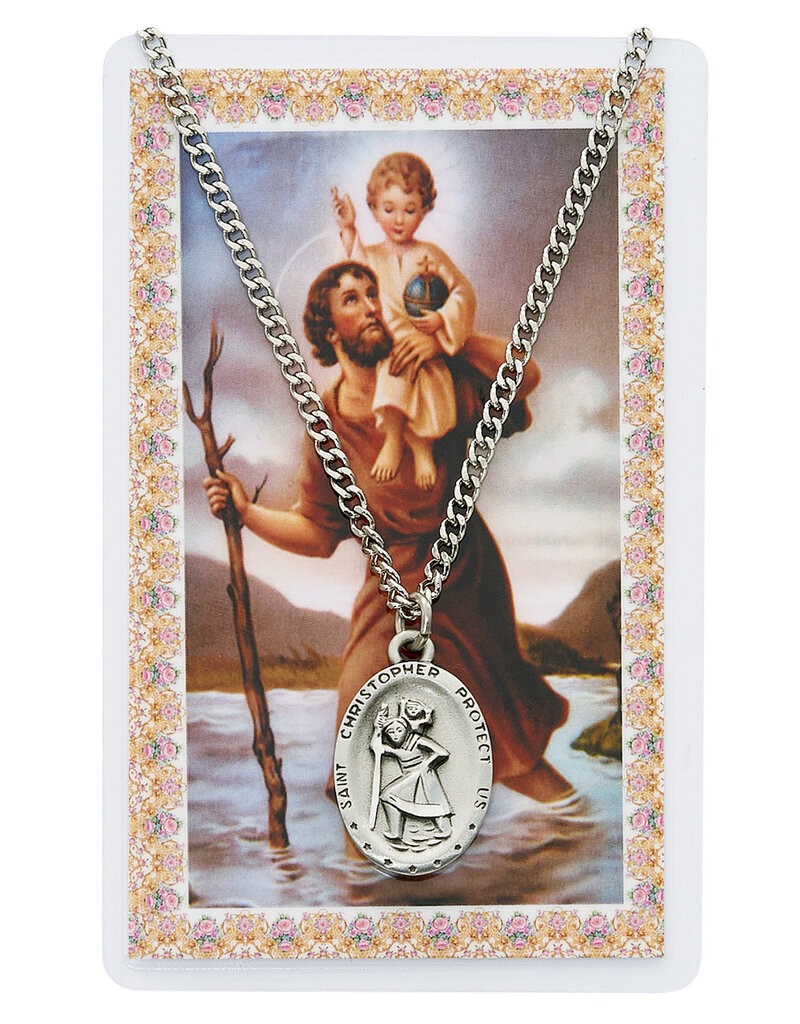 McVan Pewter Pendant with Prayer Card