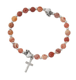 McVan Immaculate Heart Gemstone Rosary Bracelet