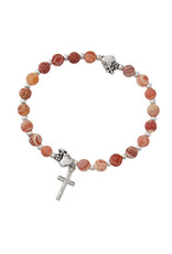 McVan Immaculate Heart Gemstone Rosary Bracelet