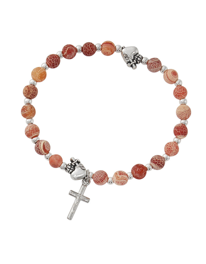 McVan Immaculate Heart Gemstone Rosary Bracelet