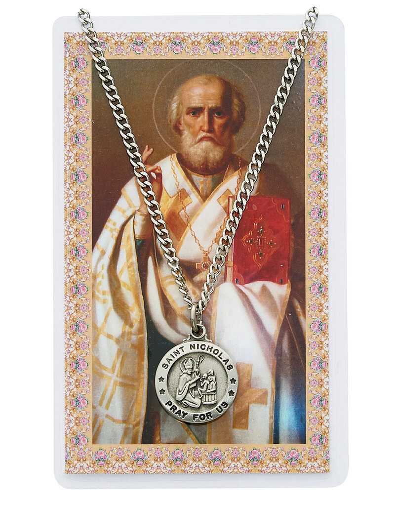 McVan Pewter Pendant with Prayer Card