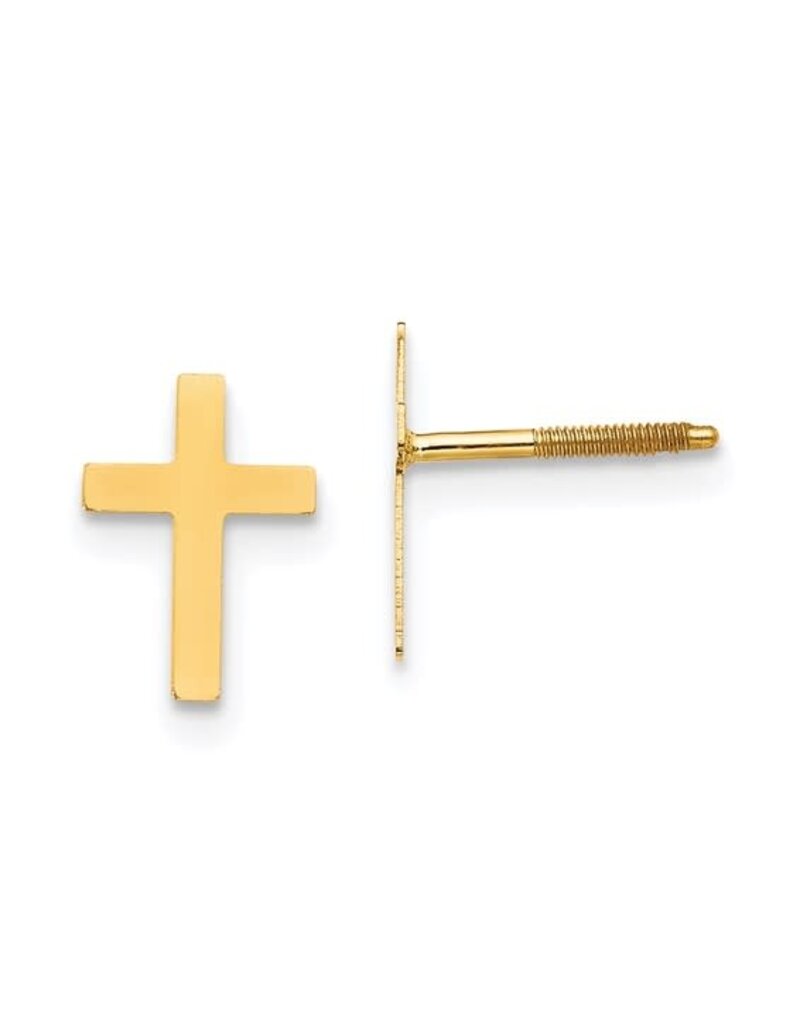 14k Madi K Cross Post Earrings