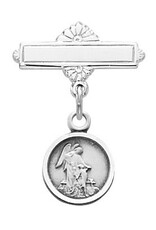 McVan Sterling Silver Guardian Angel Baby Pin