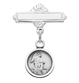 McVan Sterling Silver Guardian Angel Baby Pin