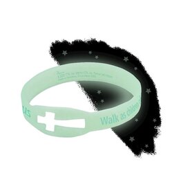 Christ to all Bracelet-Glow-In-The-Dark Cross-Silicone