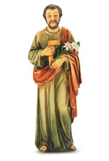 WJ Hirten 4" Statue with Prayer Card St. Joseph the Worker