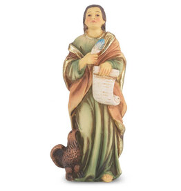 WJ Hirten 4" Statue with Prayer Card St. John the Evangelist