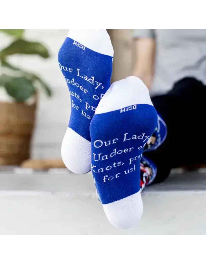 Sock Religious Sock Religious Our Lady Undoer of Knots Adult Socks