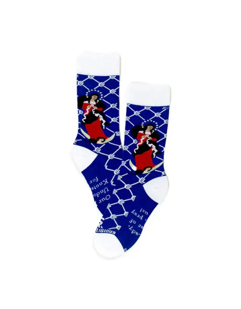 Sock Religious Sock Religious Our Lady Undoer of Knots Adult Socks
