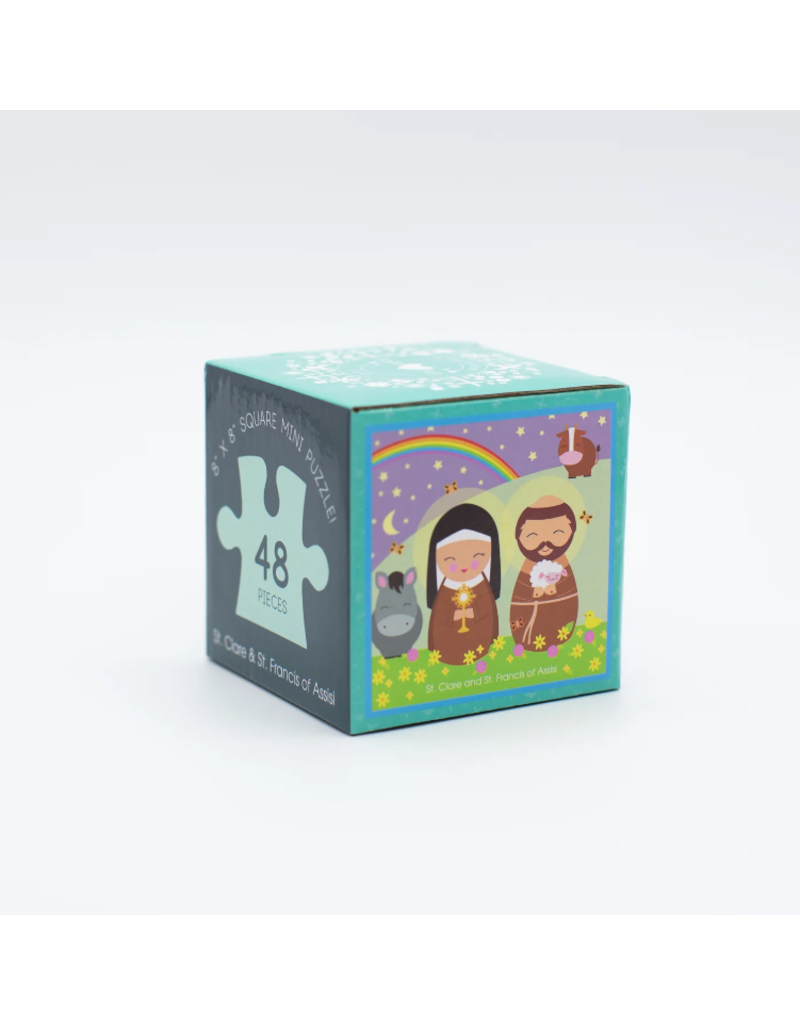 Shining Light Dolls St. Clare and St. Francis of Assisi Mini Puzzle