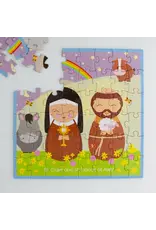 Shining Light Dolls St. Clare and St. Francis of Assisi Mini Puzzle