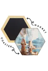Jesus On Water Hexagon Coaster