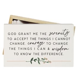 Prayer Box-Serenity Prayer (5" x 3")  , wood