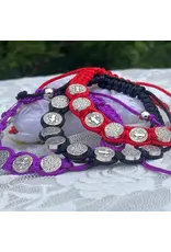 Oremus Mercy St. Benedict Cord Bracelet-Red