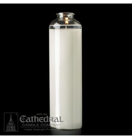 Cathedral Candle Co. 14 Day SacraLite Glass Sanctuary Light (Not Beeswax, Bottle Style,)