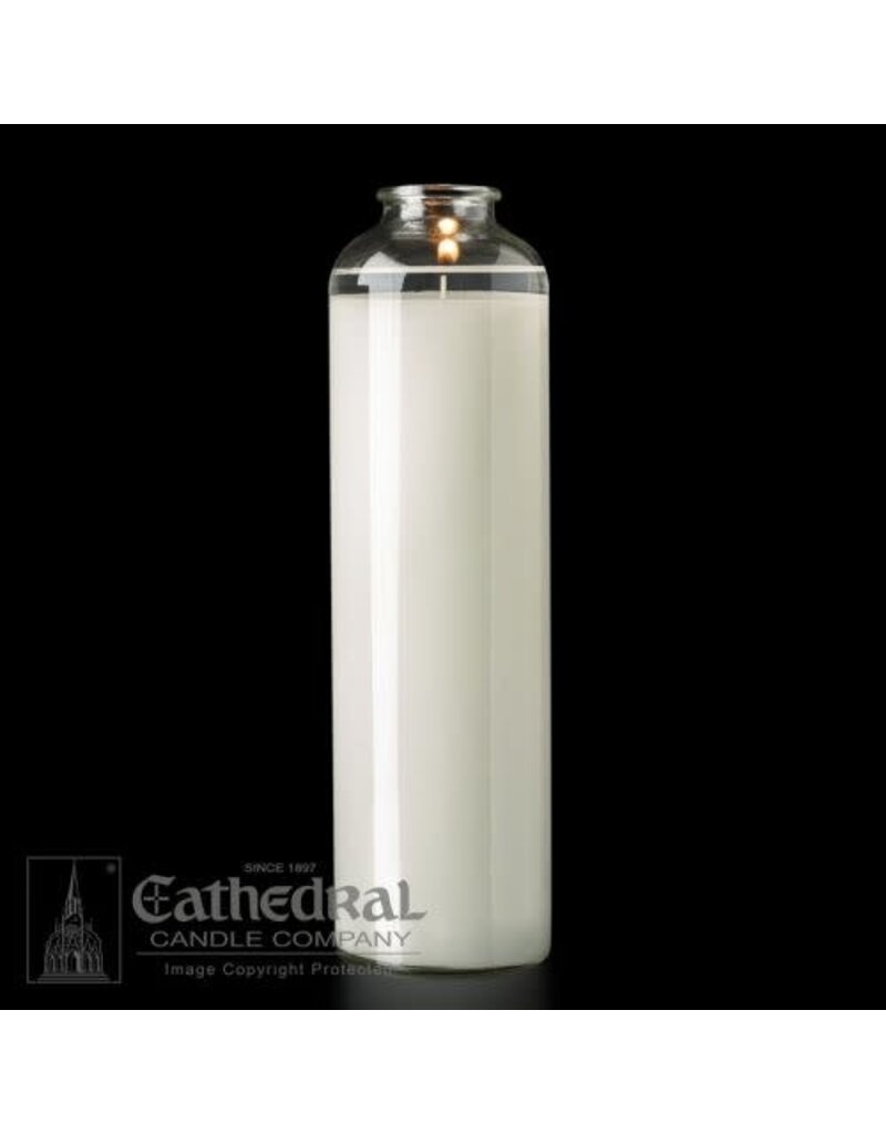 Cathedral Candle Co. 14 Day SacraLite Glass Sanctuary Light (Not Beeswax, Bottle Style,)