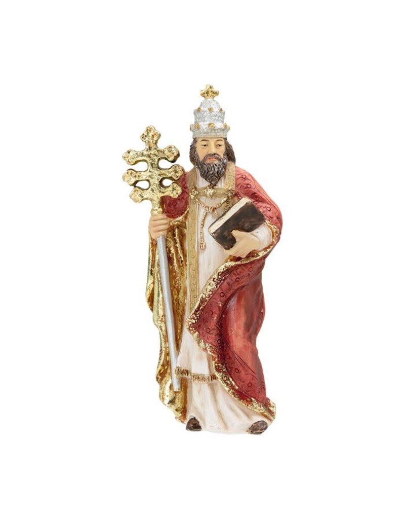 WJ Hirten 4" Statue with Prayer Card St. Gregory