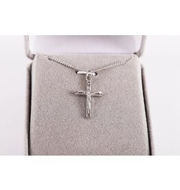 Swanson Christian Products Necklace-Sterling Silver-Crucifix (18")