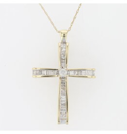 Tiffany Diamond Cross, 14K gold, 1TW