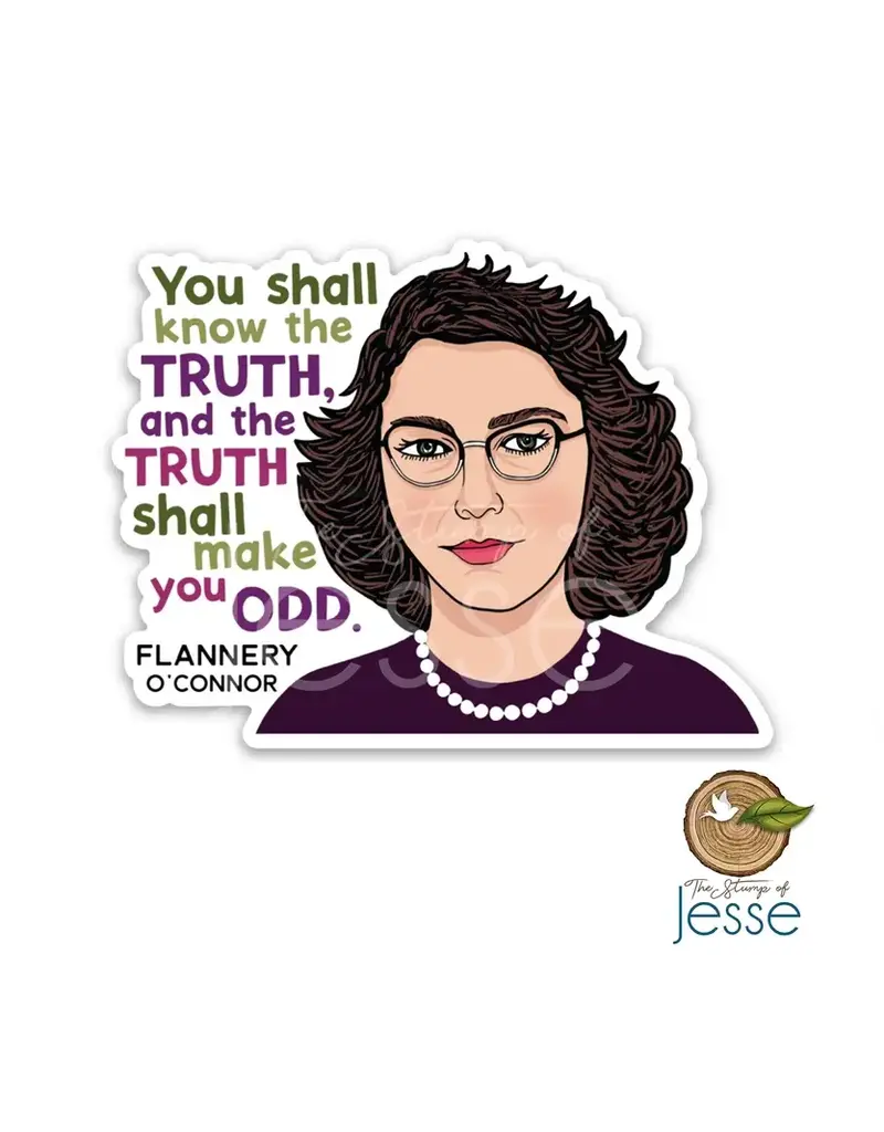The Stump of Jesse Flannery O'connor Waterproof Sticker | Catholic Gift