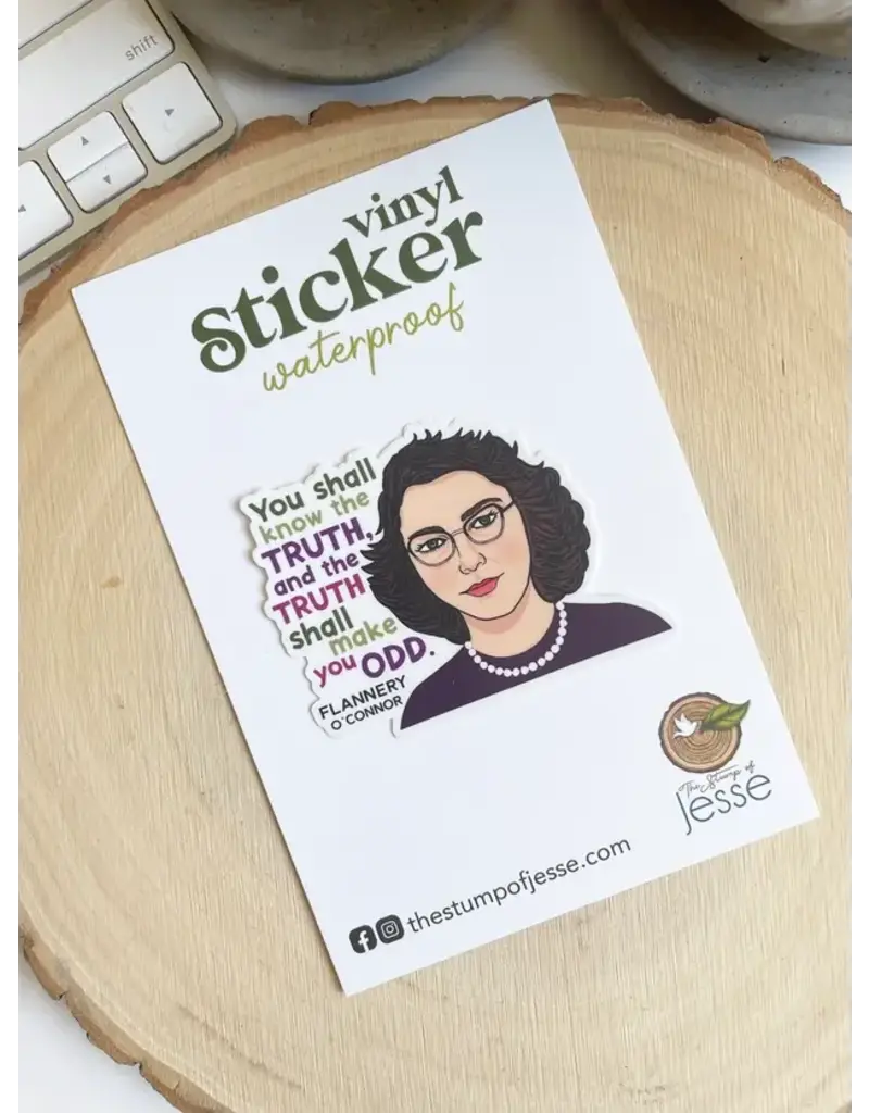 The Stump of Jesse Flannery O'connor Waterproof Sticker | Catholic Gift