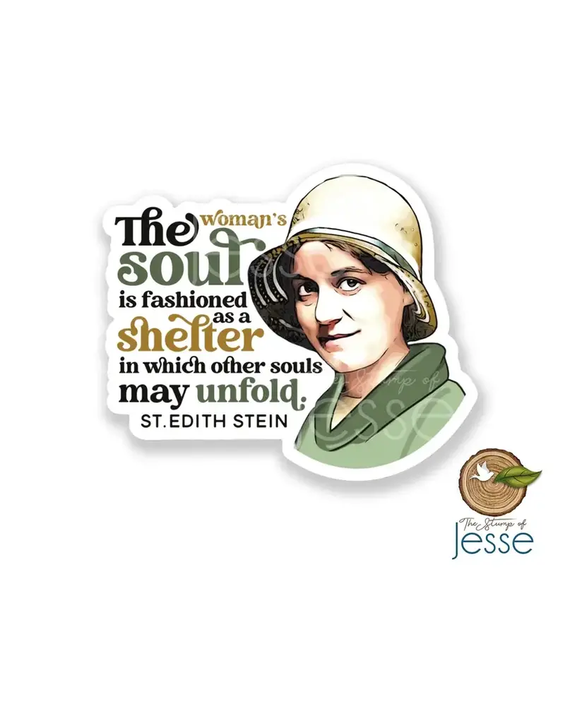 The Stump of Jesse St. Edith Stein Waterproof Catholic Sticker