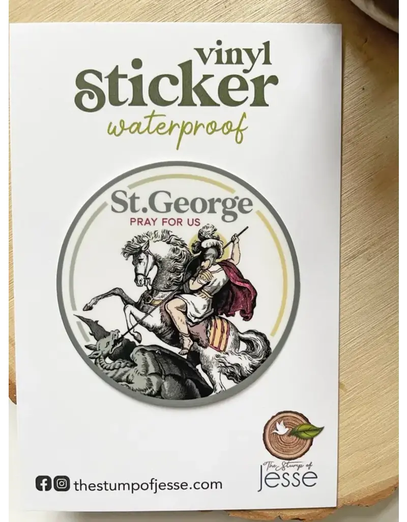 The Stump of Jesse St. George Waterproof Vinyl Catholic Sticker