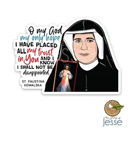 The Stump of Jesse St. Faustina Kowalska Divine Mercy Catholic Sticker