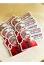 The Stump of Jesse Ven. Fulton J. Sheen Waterproof Catholic Sticker