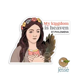 The Stump of Jesse St. Philomena Waterproof Catholic Sticker