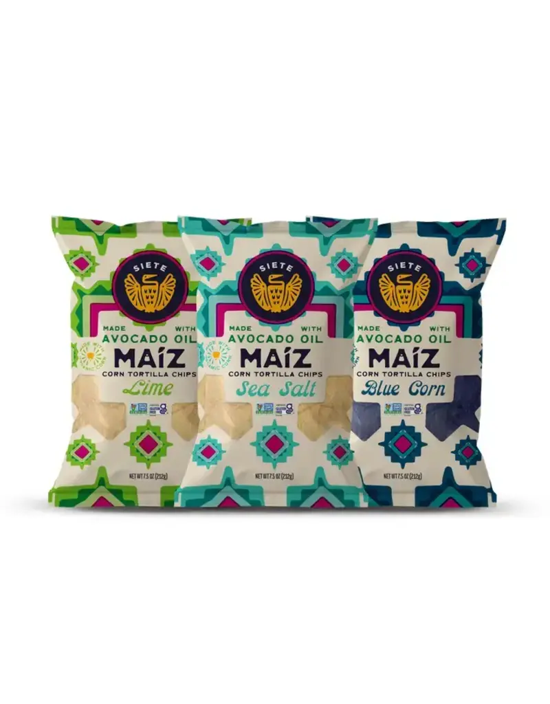 Siete Foods Siete Maíz Dairy Free Mexican Street Corn Tortilla Chips - Sea Salt
