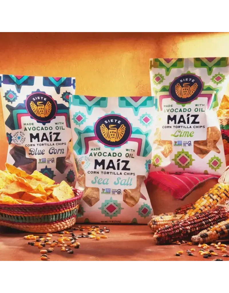 Siete Foods Siete Maíz Dairy Free Mexican Street Corn Tortilla Chips - Sea Salt