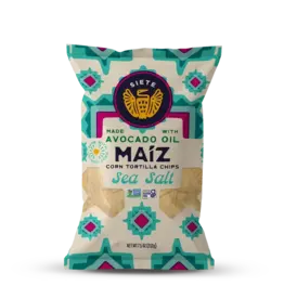 Siete Foods Siete Maíz Dairy Free Mexican Street Corn Tortilla Chips - Sea Salt